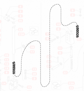 Lyftkedja B4 par med sprintar