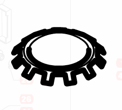 Låsbricka skruv topp