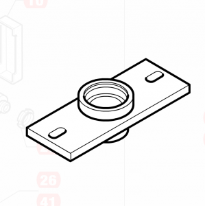 Lagerplatta topp skruv