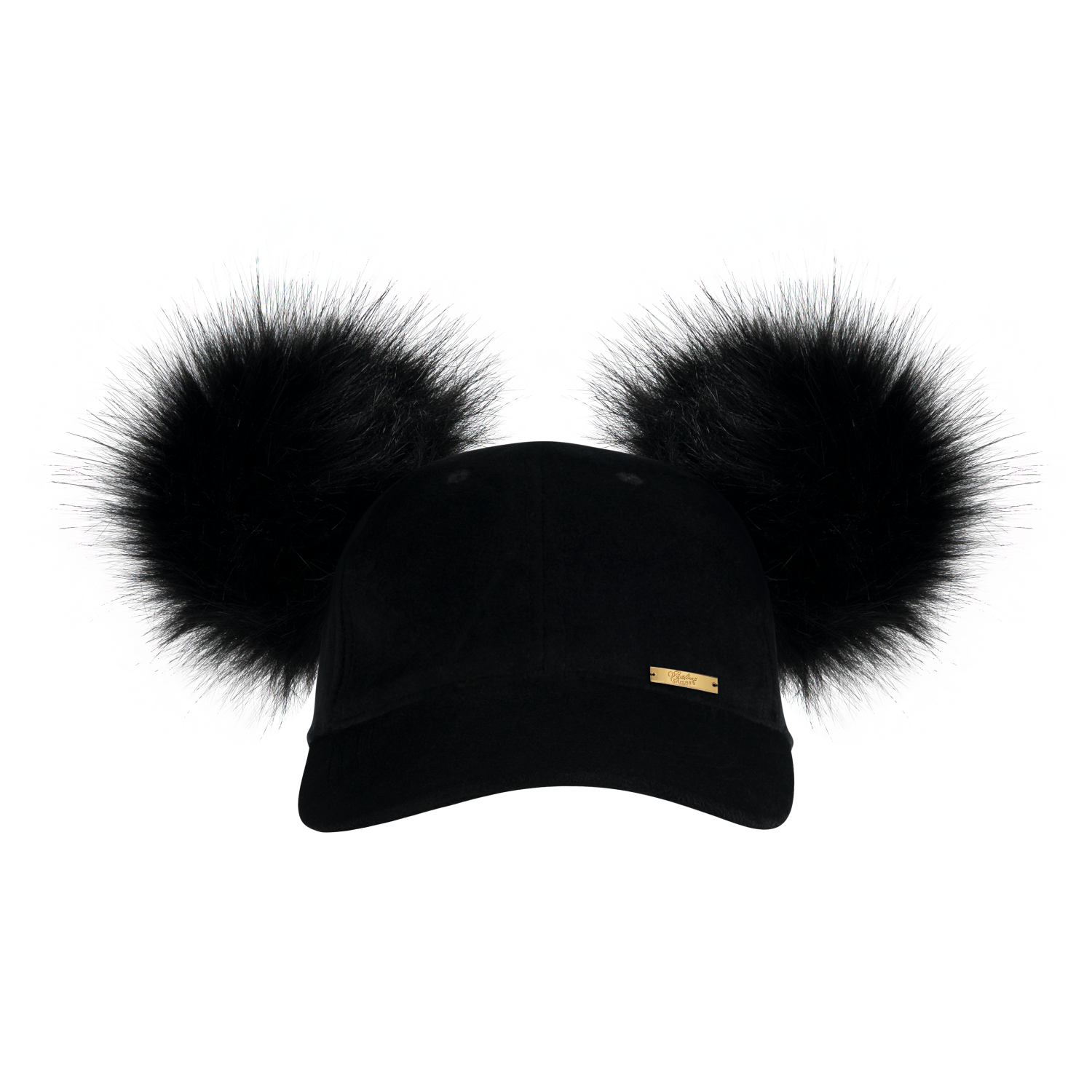 Black velvet cap