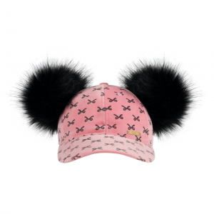 Pink Bow Velvet Cap