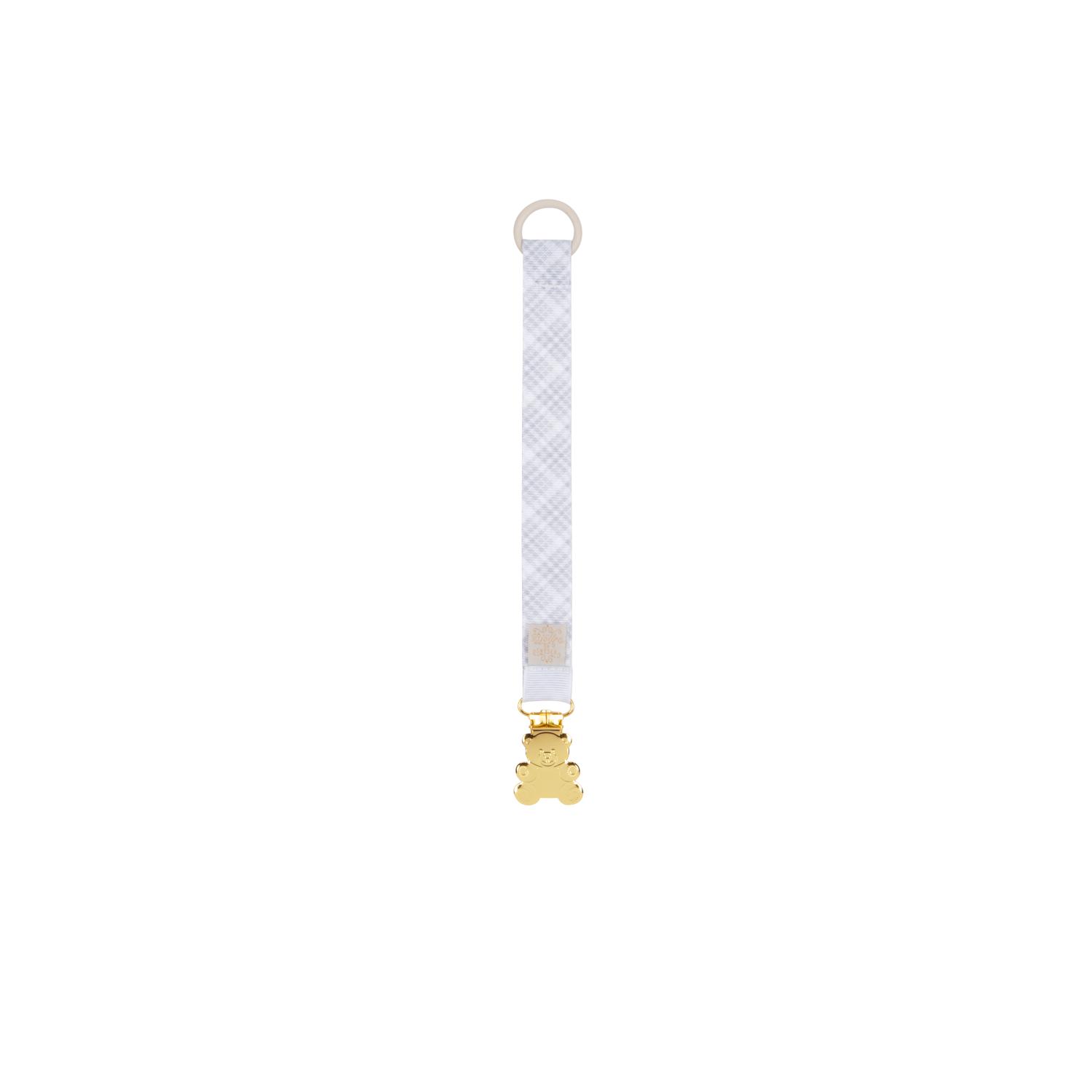 Pacifier Clip Grey Classic Collection