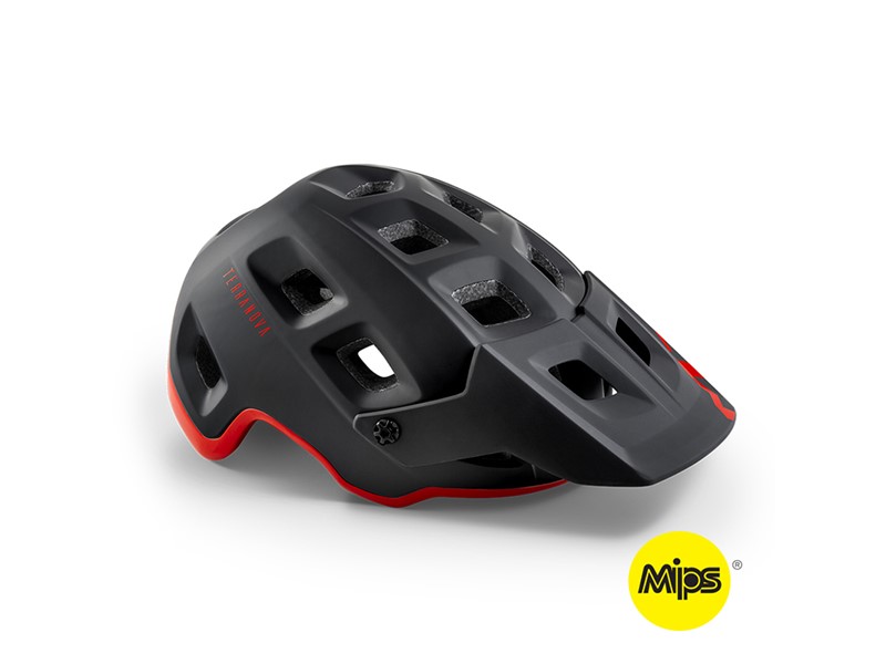 Met Mtb Hjälm Terranova Mips (M, Svart/röd)