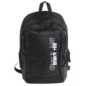 Svart datorryggsäck med laptopfack och flera funktioner