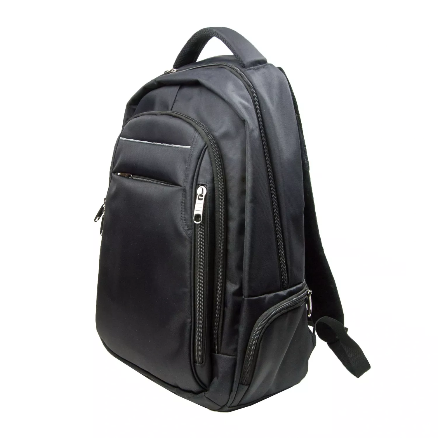 Datorryggsäck med funktioner som laptopfack, säkerhetsficka och reflex