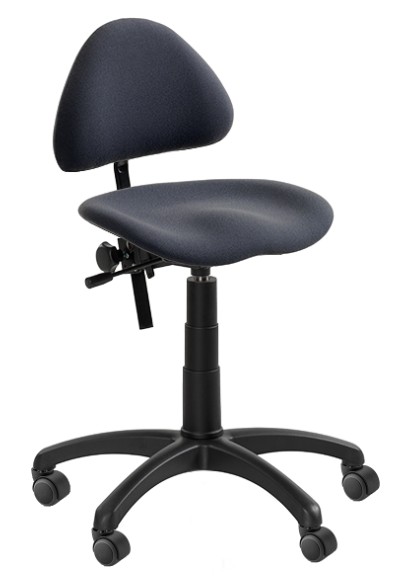 Arbetsstol BOFA med ryggstöd högre sitthöjd 44-58 cm