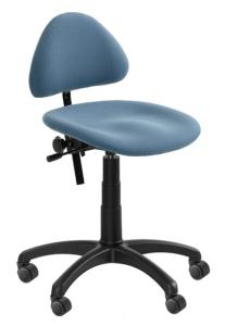 Arbetsstol BOFA med ryggstöd och extra djup sits, sitthöjd 39-53 cm