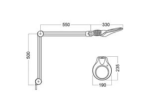 Lupplampa Luxo KFM LED 3ggr förstoring