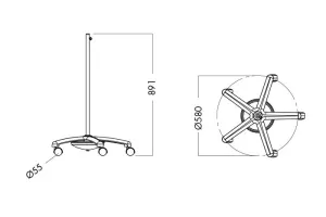 Golvstativ LUXO original