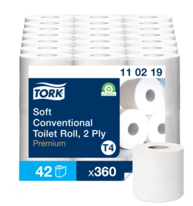 Tork T4 Premium 2 lager mjukt Toalettpapper 42 rullar
