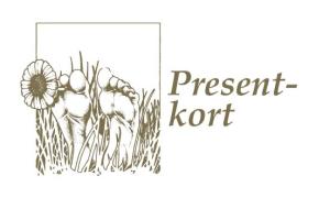 Presentkort Guld-fot 10 st/frp
