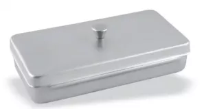 Låda rostfri med lock 30x20cm