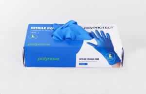Handske PolyPROTECT Nitril Blå 100 st/frp