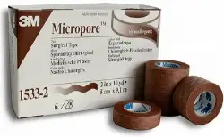 Kirurgisk tape 2,5 cm x 9,1 m, beige