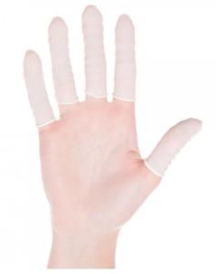 Fingertuta Nitril vit stl 8/M 100 st/frp puderfri , längd 7 cm