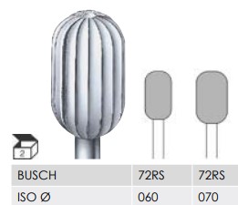 Busch Fräsare 72RS 2 st/frp