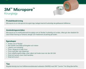 Kirurgisk tape 2,5 cm x 9,1 m, beige