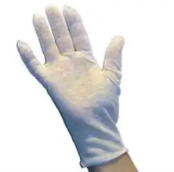 Bomullsvante blekt tunn 1 par