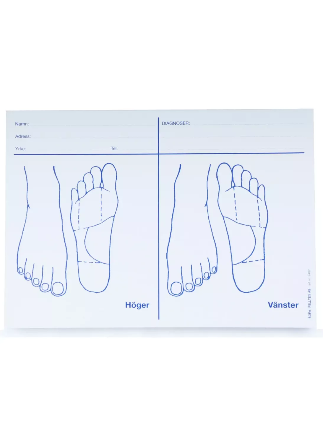 Kundkort - fötter till låda C5 (100-pack)