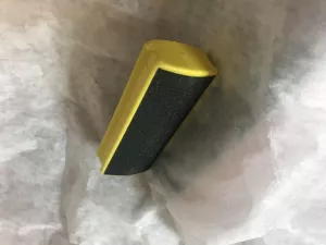 Fotfil, kloss, gul 120/80