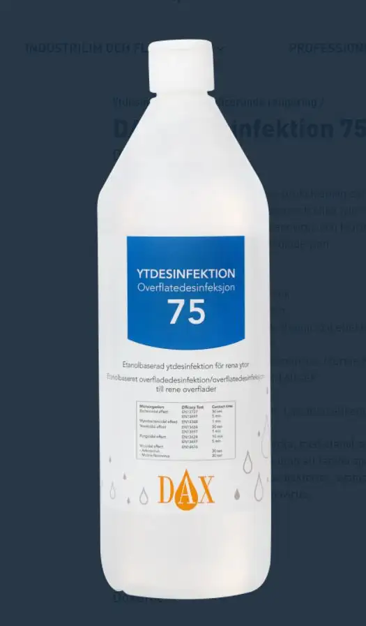 Dax Ytdesinfektion 75, 1 L