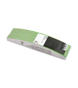 Nagelfil halvmåne 2-sidig zebra gritt 100/180-10st