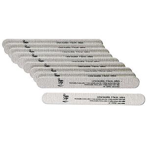 10-pack 2-sidiga nagelfilar 100/100, zebra
