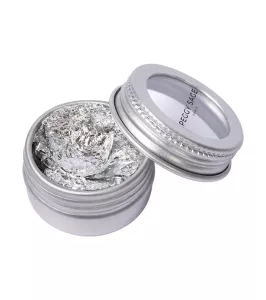 Nagel flakes silver