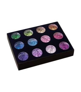 Box med 12 st blandade glitter