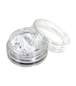 Nagelglitter white confetti -1g