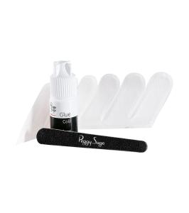 Nagelkit med självhäftande remsor