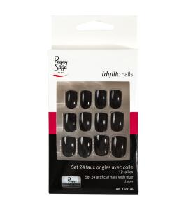 Set med 24 lösnaglar black