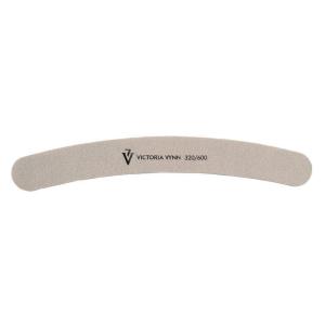 White banana shaped nail file 320/600