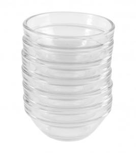 6 Pyrex mini-skålar, D 6 cm