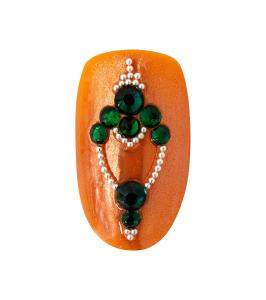 Nageldekorationer - emerald
