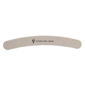 White banana shaped nail file 180/240