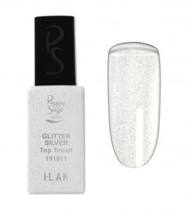 Top finish Gelelack Glitter silver I-LAK 11ml