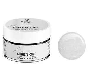 EASY FIBER GEL Sparkle Milky - Flera Storlekar