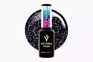 Gel Polish Top No Wipe Shimmer Holo 8ml