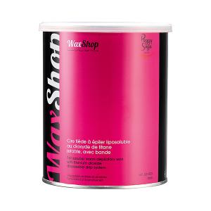 Fettlösligt ljummet kroppsvax med remsa 800 ml rose