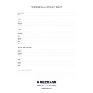 Professional Make-up Charts från Kryolan