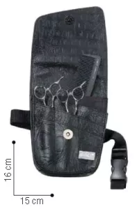 Saxhölster Trio Matt Black Croco