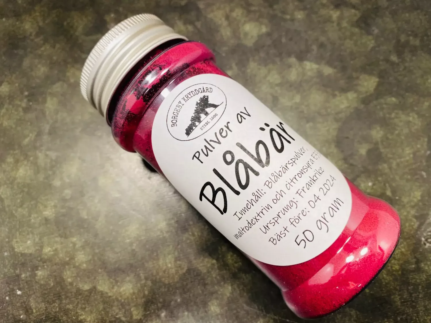 Blåbärspulver i burk (50 g)