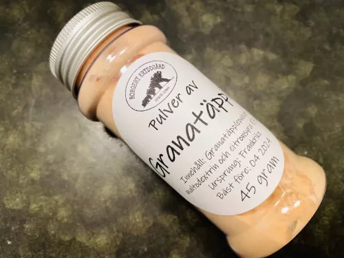 Granatäpplepulver i burk (45 g)