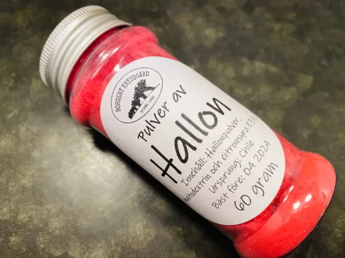 Hallonpulver i burk (60 g)