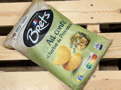 Brets Chips Konfiterad Vitlök & Örter (125 g)