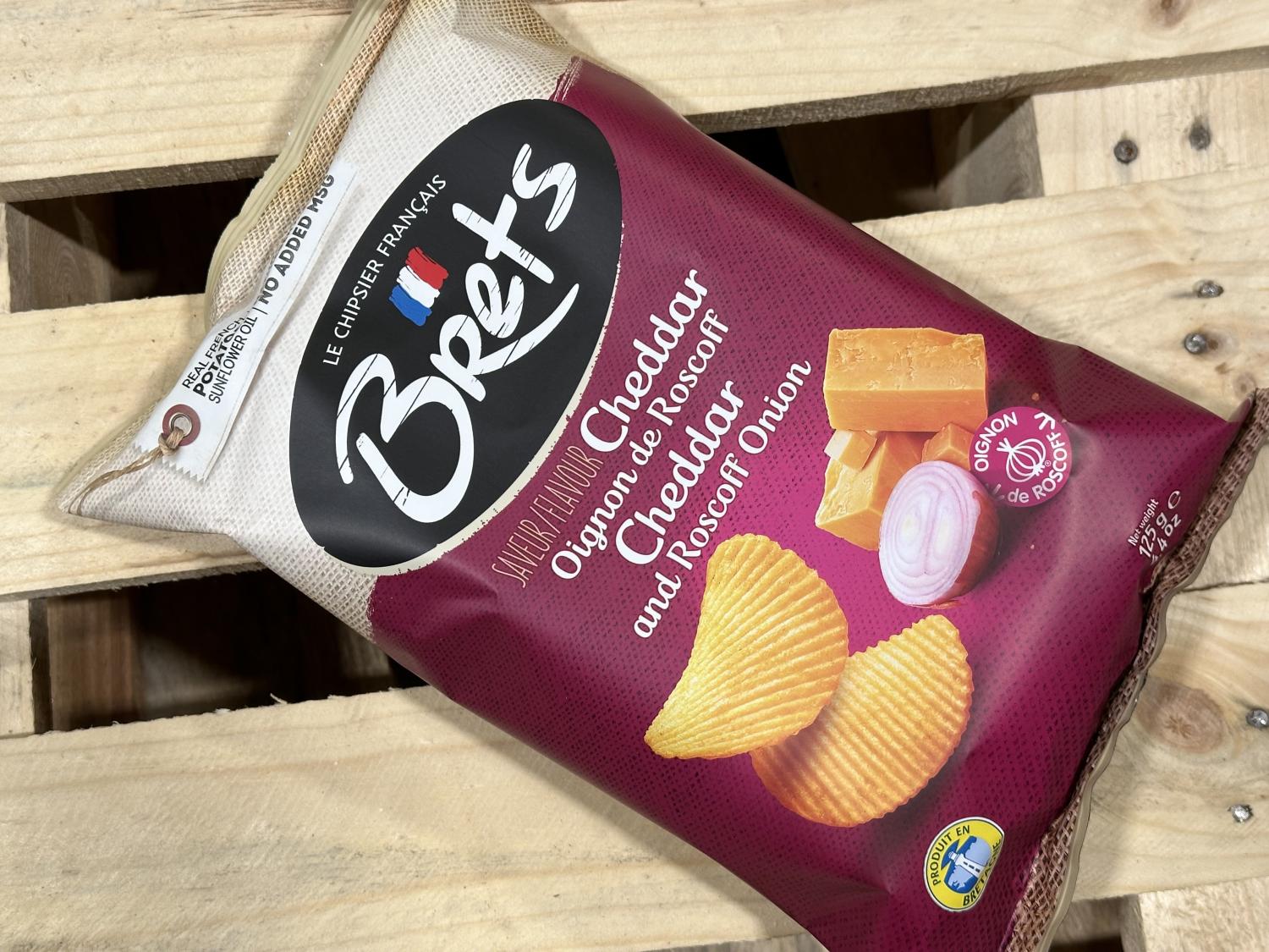 Chips Brets Cheddar & Rödlök (125 g)