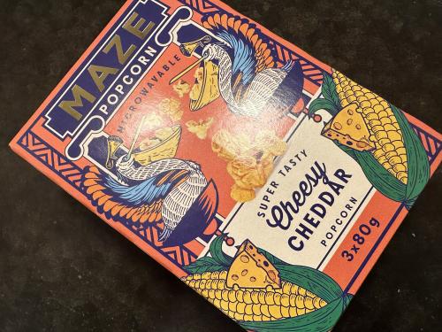 Maze Popcorn Cheesy Cheddar (3 x 80g)