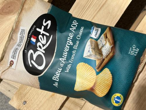 Chips Brets Blue d'Auvergne Blåmögelost (125 g)