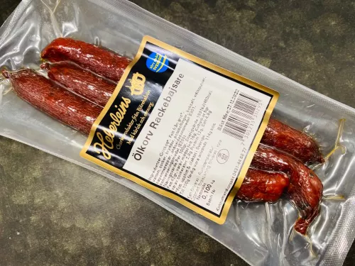 Heberleins Ölkorv Rackebajsare (100 g)